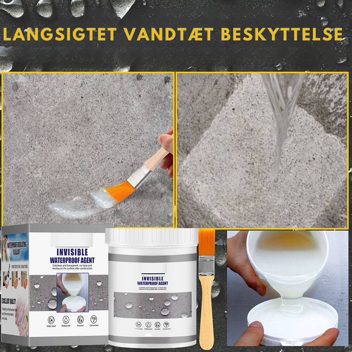 Universal transparent vandtæt fugemasse til reparation af lækager på diverse overflader. Ideel til hjemmet.