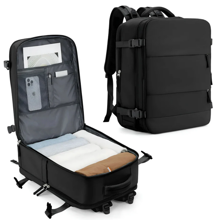 TravelMate rummelig kabinekuffert, perfekt som håndbagage for let og organiseret rejse, din essentielle rejsetaske.