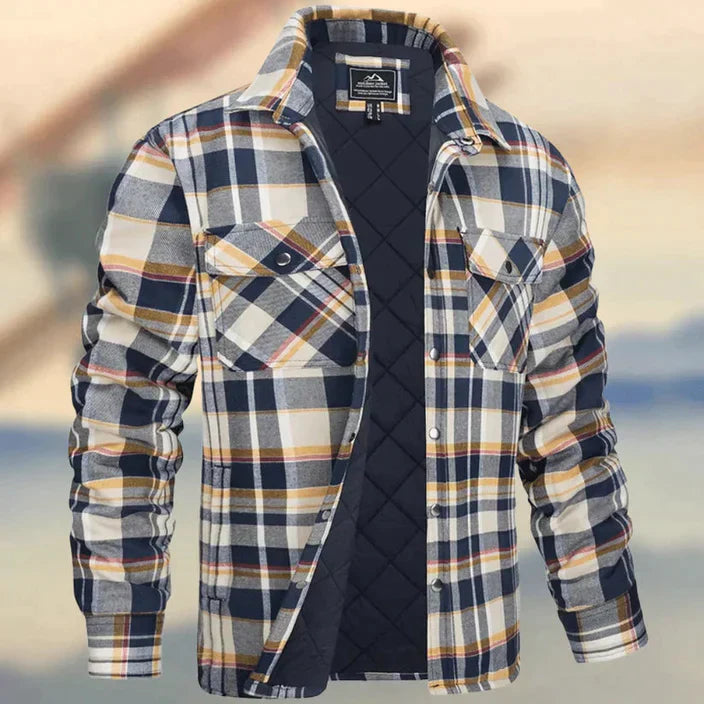 Smart herre skjortejakke i moderne design. Komfortabel og casual overgangsjakke til herremode.