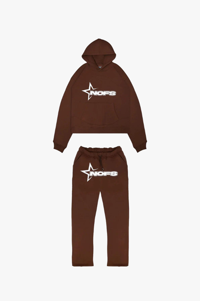 Trendy unisex træningssæt med hætte, moderne design, alsidigt til hverdag og sport, fås i mange farver.