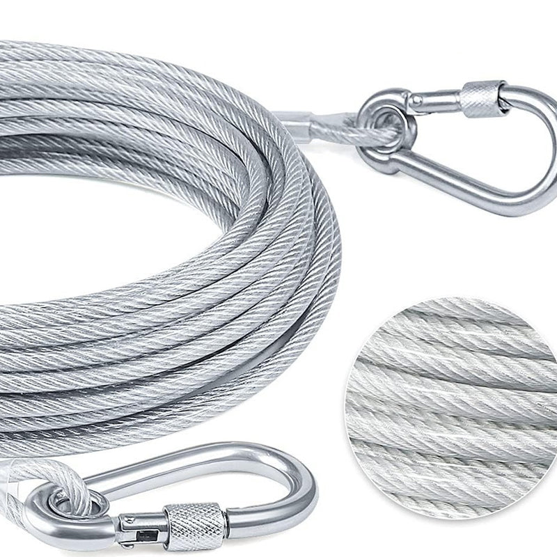 Robust hundekobbel af stål og PVC for maksimal tyggefasthed & sikkerhed. Ideel til aktive hunde.