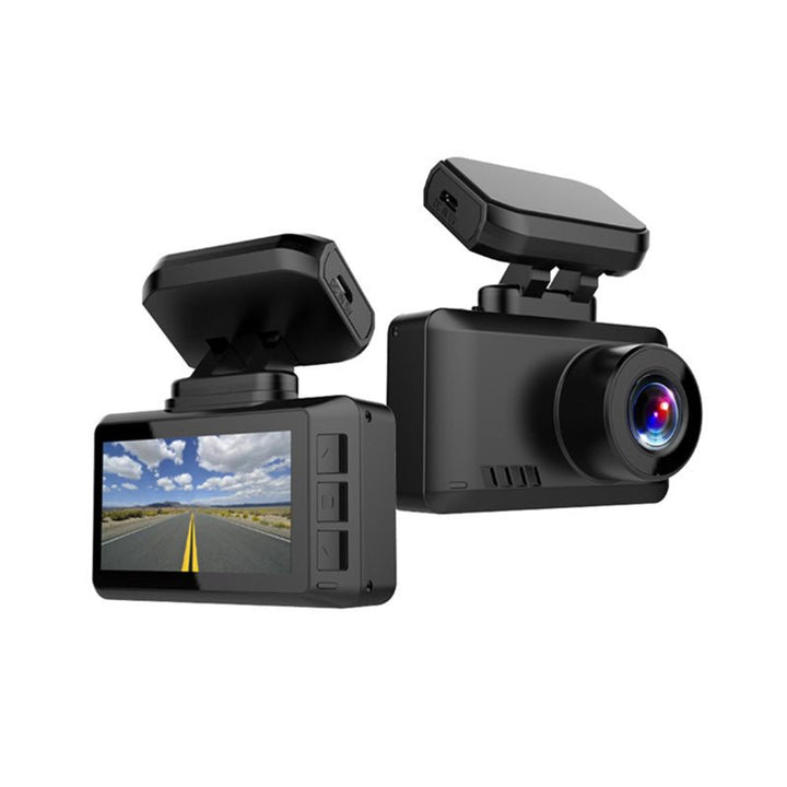 Ultra HD 4K bilkamera med GPS & WiFi, elegant design, 2,45-tommer IPS-skærm, bredt synsfelt til biler & motorcykler