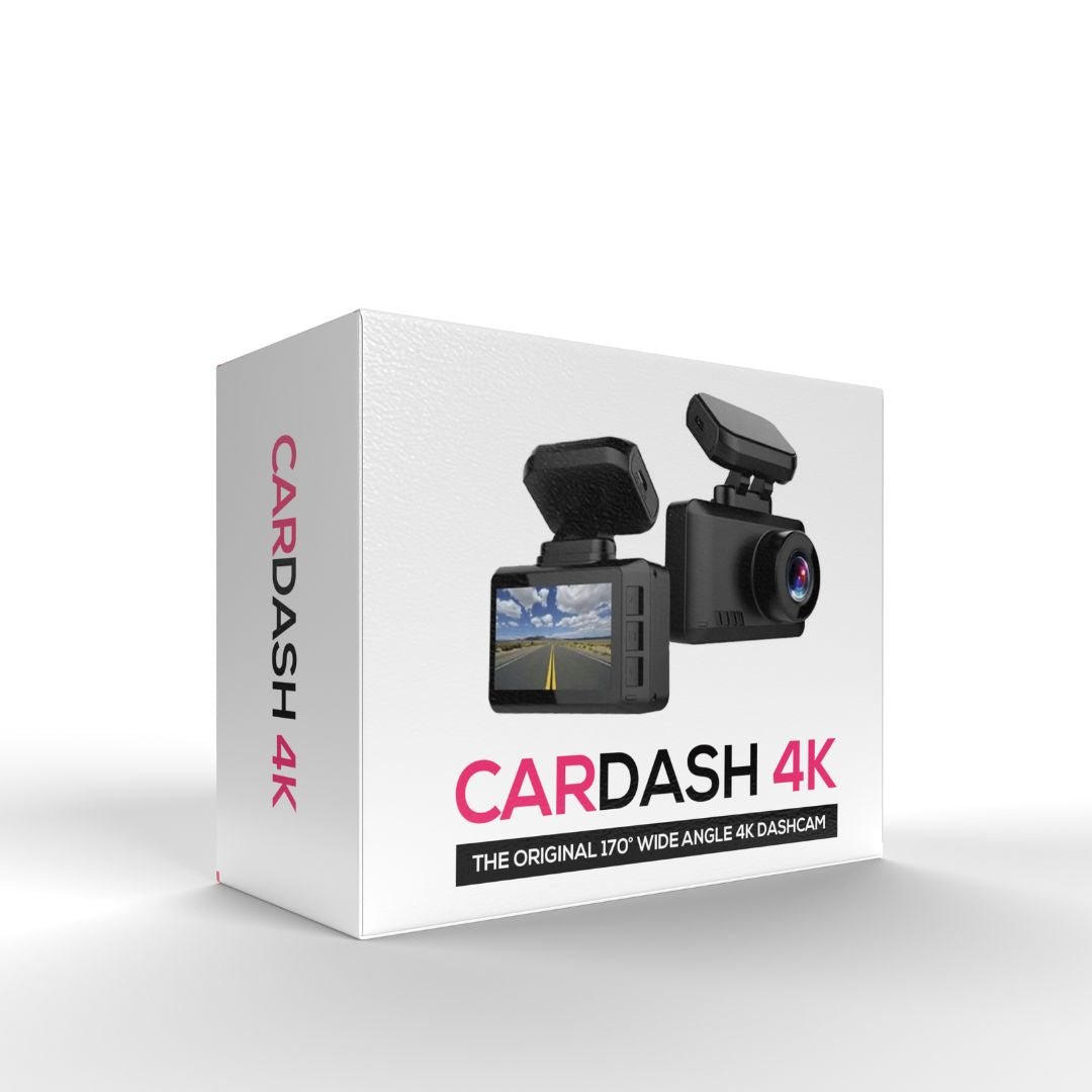 Ultra HD 4K bilkamera med GPS & WiFi, elegant design, 2,45-tommer IPS-skærm, bredt synsfelt til biler & motorcykler