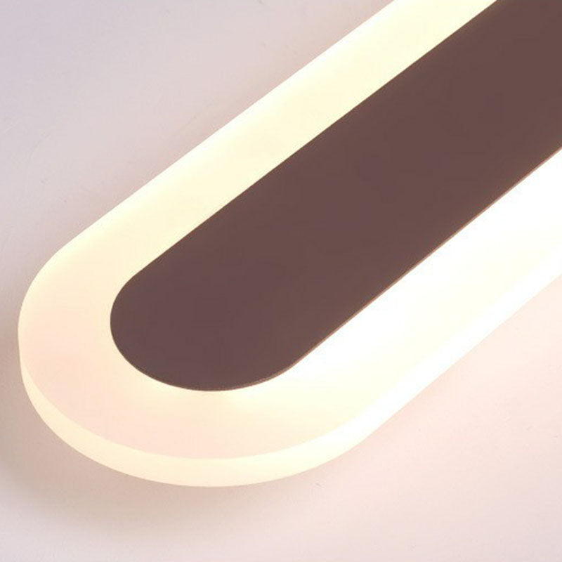 Ultraflad LED-loftslampe i hvid, slankt design, moderne akryl-look, minimalistisk for elegant atmosfære