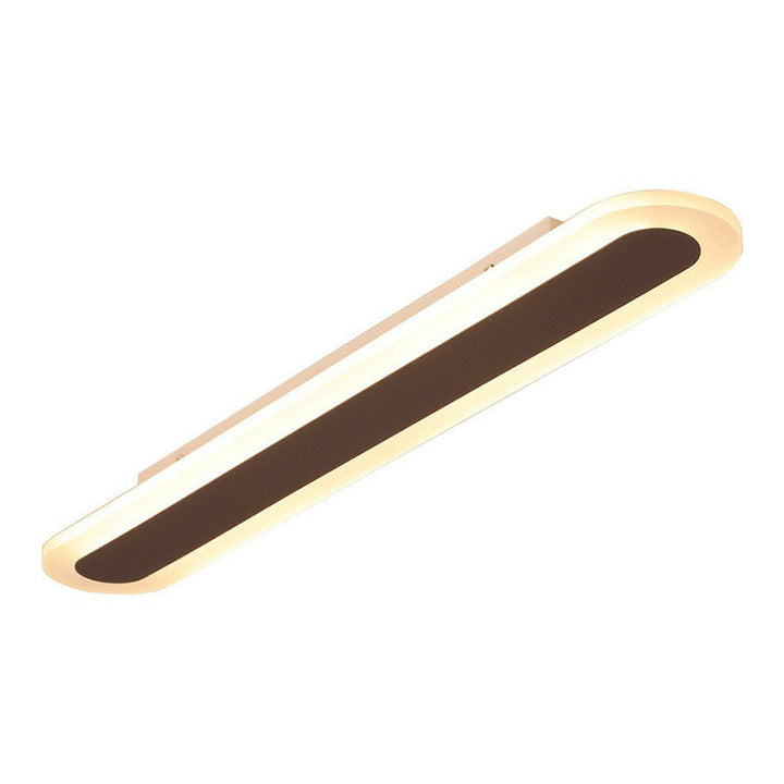 Ultraflad LED-loftslampe i hvid, slankt design, moderne akryl-look, minimalistisk for elegant atmosfære