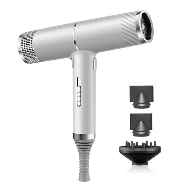 Ultralet hårtørrer med anionteknologi for hurtig, professionel styling. Ideel til hjemmebrug, 1100W motor.