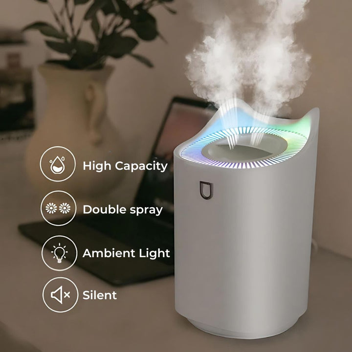 Effektiv ultrasonisk luftfugter, der sikrer frisk luft og optimal luftfugtighed.