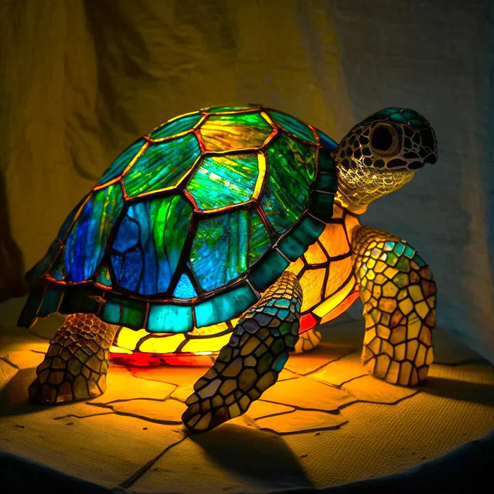 Kunstnerisk bordlampe med dyremotiv, ideel som dekorativ lampe og hyggelig lyskilde.