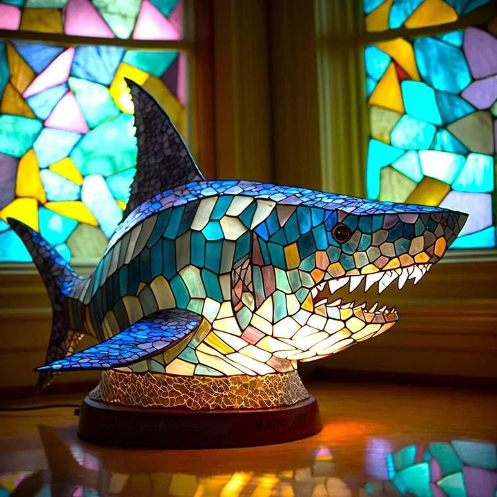 Moderne dyrelampe, designet som en kunstnerisk dekorativ bordlampe til hjemmet.