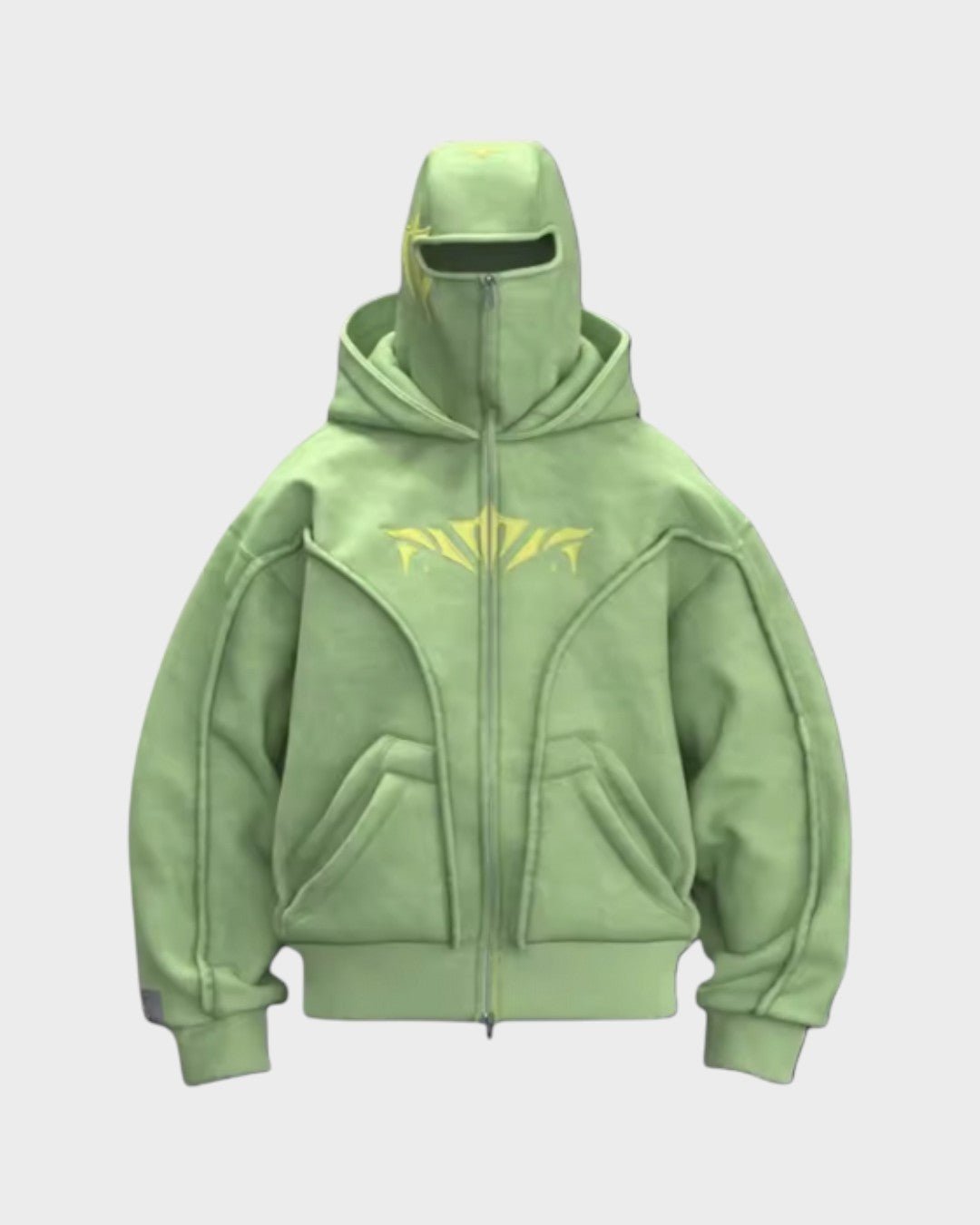 Varm unisex hættetrøje med integreret balaklava og fuld lynlås. Perfekt fleece overtøj til alle.