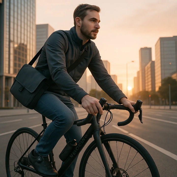 Nærbillede af åndbar overflade på unisex cykelsko, sikrer ventilation og komfort under cykling.