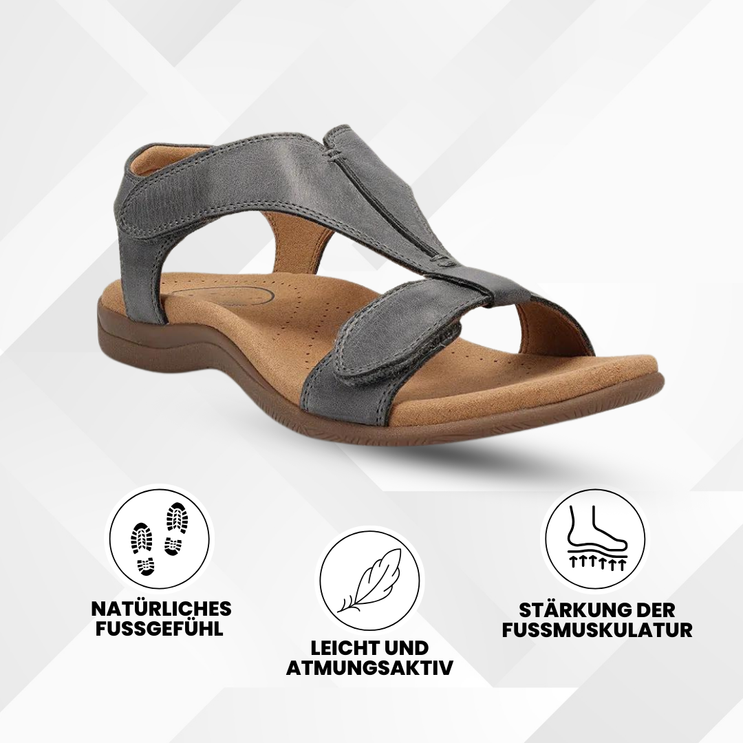 Hverdagssandaler med ergonomisk sål, der støtter foden og forbedrer din kropsholdning.