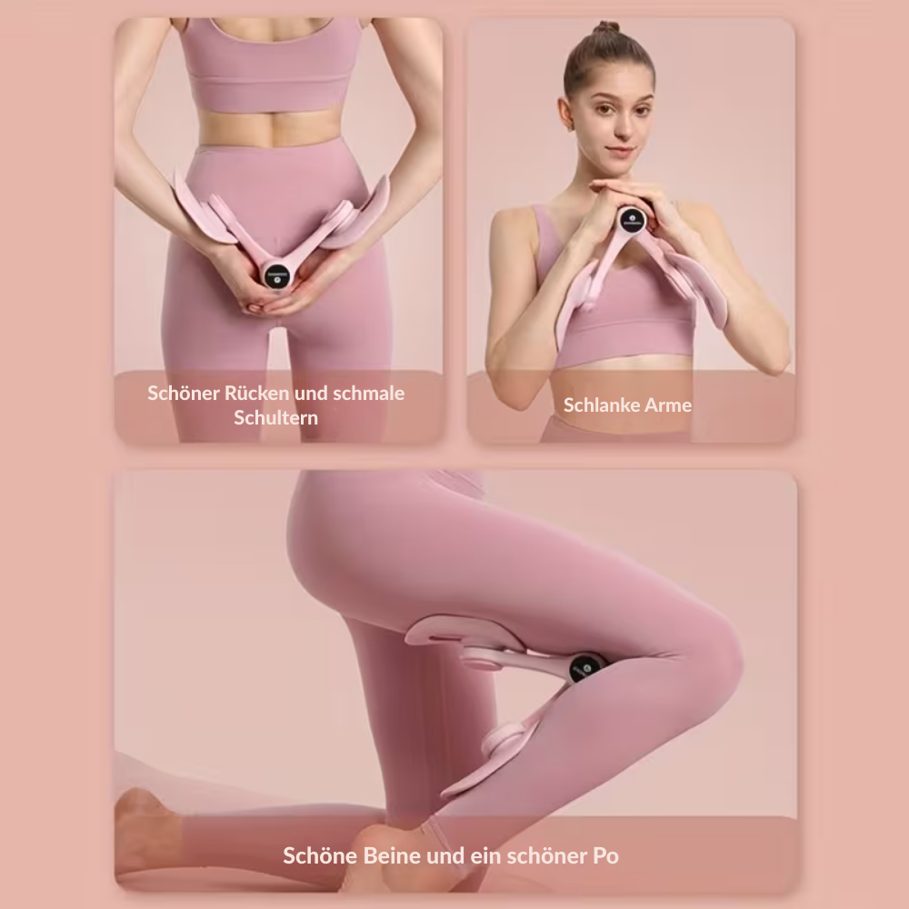 Nærbillede af FlexionCore Træner, der viser ergonomisk design til effektiv core- og bækkenbundstræning.