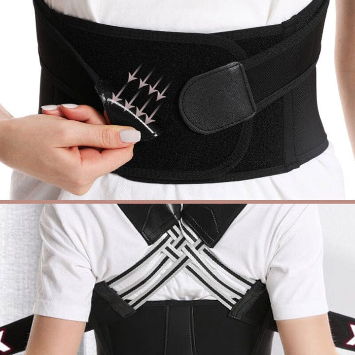 Rygkorrigerende sele for unisex brugere, der søger lindring af rygsmerter og bedre holdning.