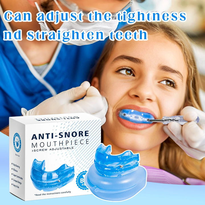 Justerbart anti-snorken mundstykke til unisex. Effektivt BPA-fri søvnhjælpemiddel for roligere nattesøvn.