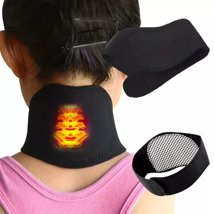 Unisex justerbart varmebånd til nakke. Giver effektiv smertelindring og muskelafslapning med USB-opvarmning.
