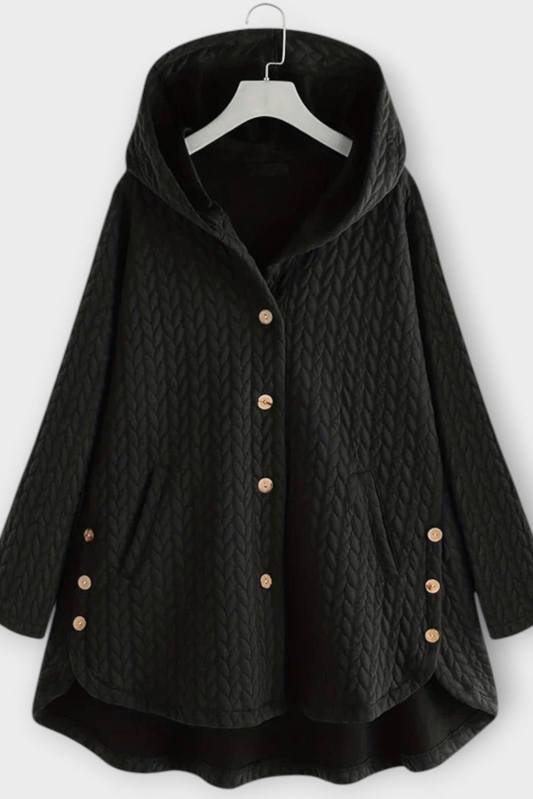 Unisex klassisk jakke med knaplukning. Varm, komfortabel overtøj til hverdag og efterår/vinter.