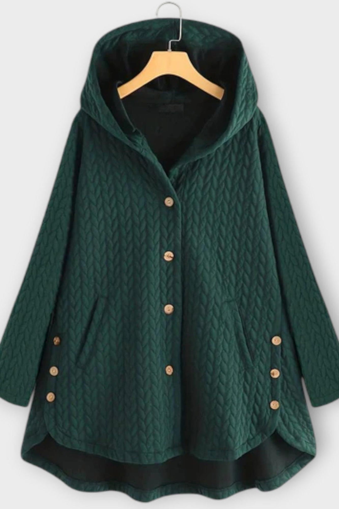 Tidløs unisex jakke med knaplukning. Varm og alsidig klassisk overtøj, ideel til efterår og vinter.