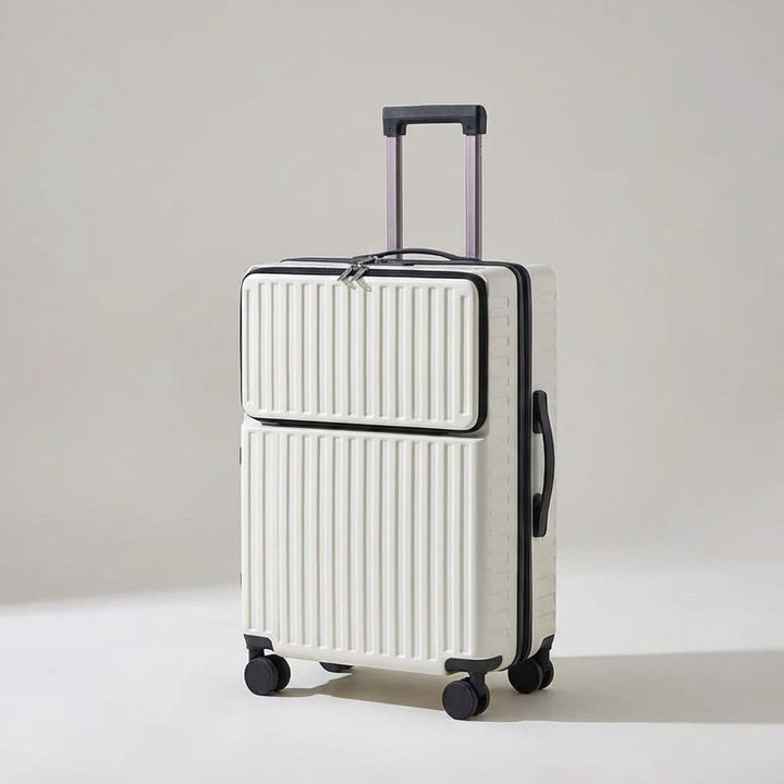 Billede af Travelift spinnerkuffert med åben frontlomme. Ideel letvægtskuffert og rejsetilbehør til hurtig adgang.