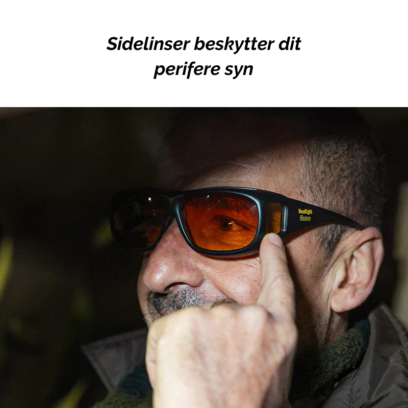 Polariserede nattesynsbriller for bilister. Øger sikkerhed og syn i mørke og regnvejr.
