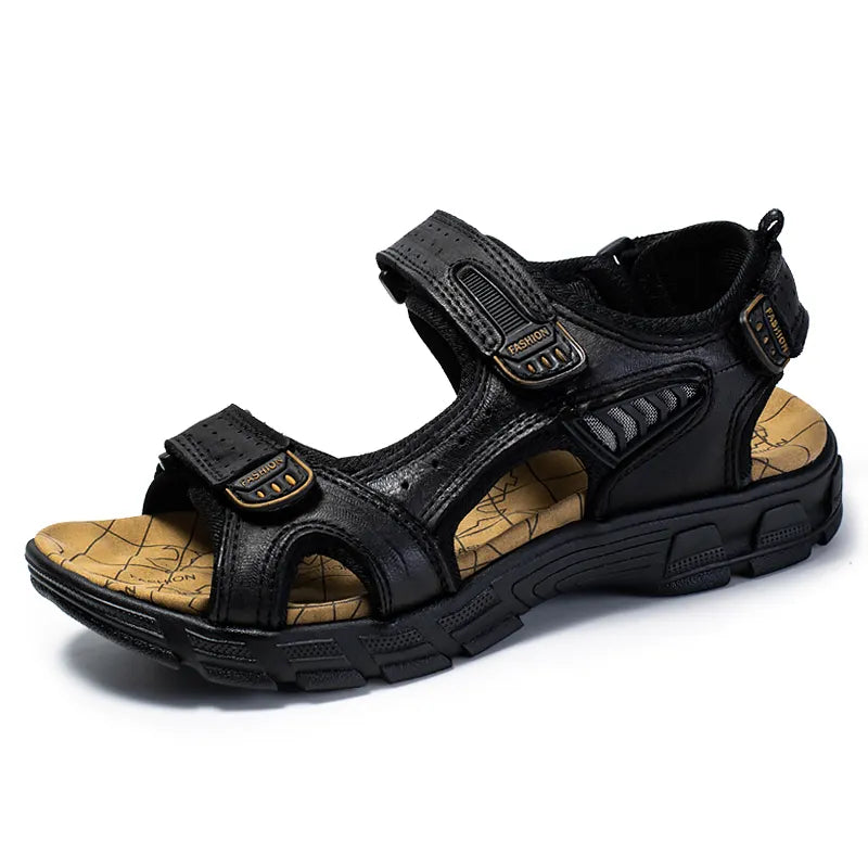 Nye unisex komfort sandaler med skridsikker sål og velcro lukning for stabil og behagelig gang.