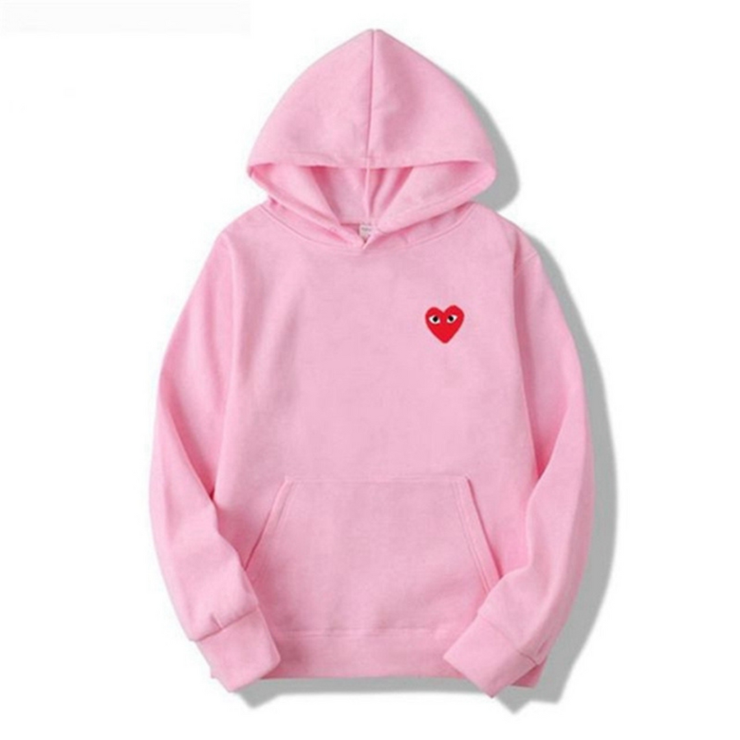 Moderne unisex Pulse hoodie med unikt hjerte. Komfortabel afslappet trøje, ideel til en stilfuld streetwear-look.