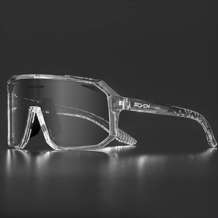 Unisex cykelsolbriller med UV400-beskyttelse, lette og holdbare, ideelle til udendørssport, moderne look i sort.
