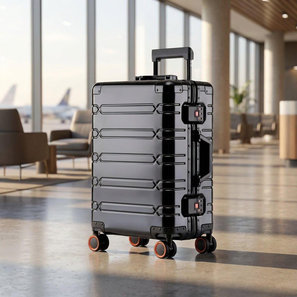 Unisex rejsekuffert med 360° spinnerhjul for nem og fleksibel transport på ferie og businessrejser.