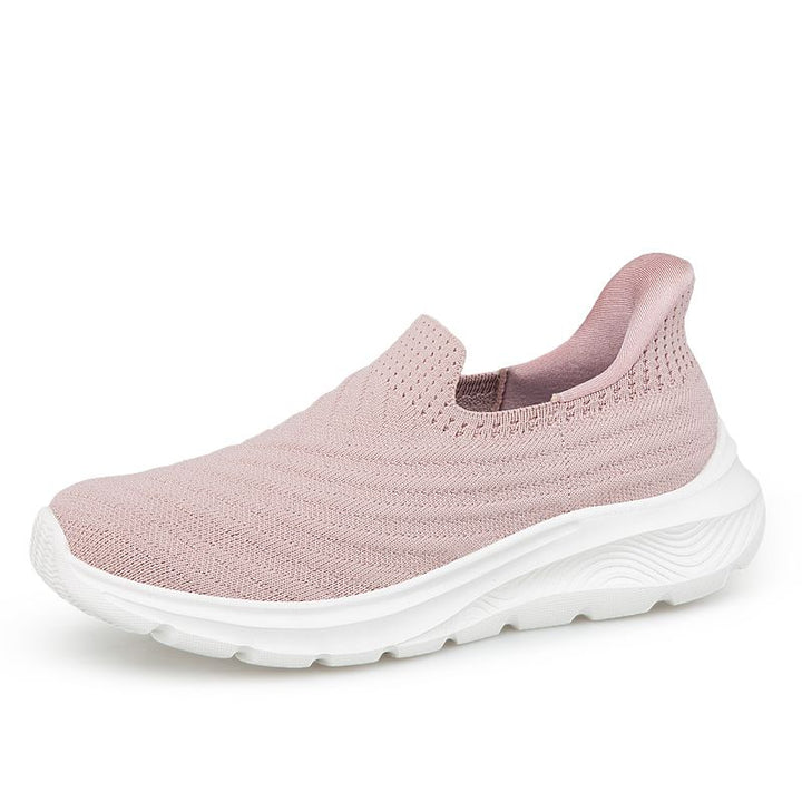 Rosa unisex letvægtssko med smart slip-in funktion. Behagelige og fodvenlige sko for optimal gangkomfort.
