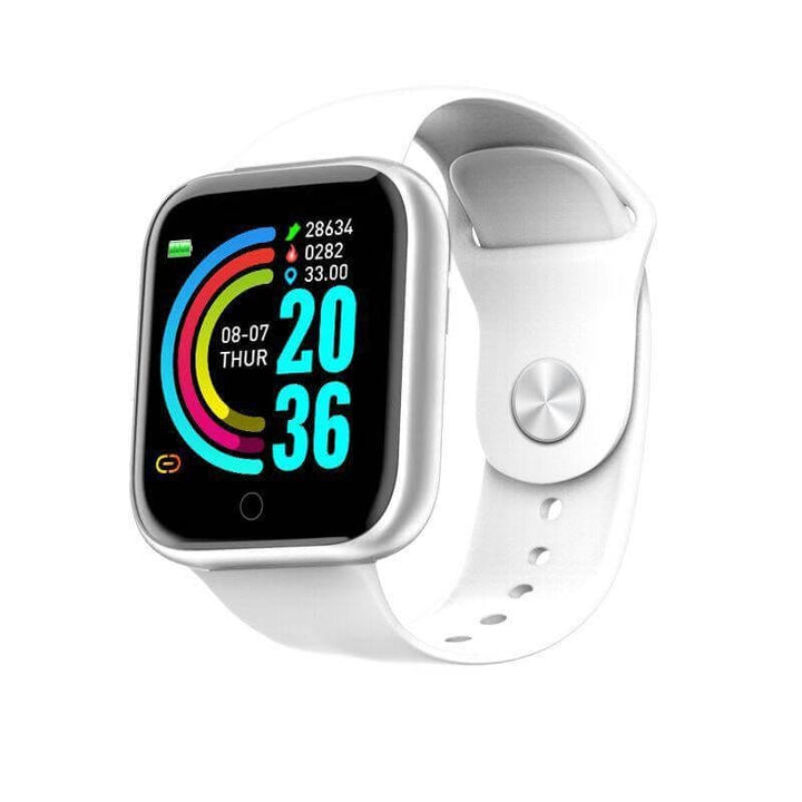 Sporty look på smartwatch med slidstærkt rem. Ideel til træning, vandring og hverdagsbrug.