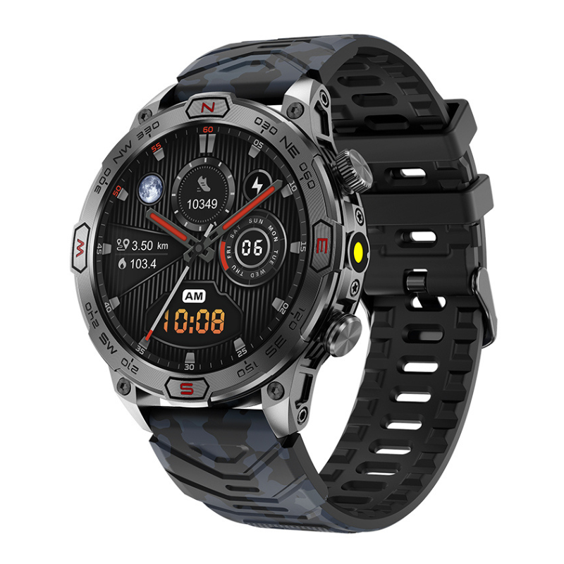 Smartwatch viser puls og aktivitet, ideelt som sundhedsur og fitnessur til sport og en aktiv livsstil.