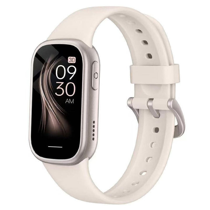 Unisex smartwatch til aktive voksne med lang batterilevetid og stilfuld silikonerem, kompatibel med Android/iOS.