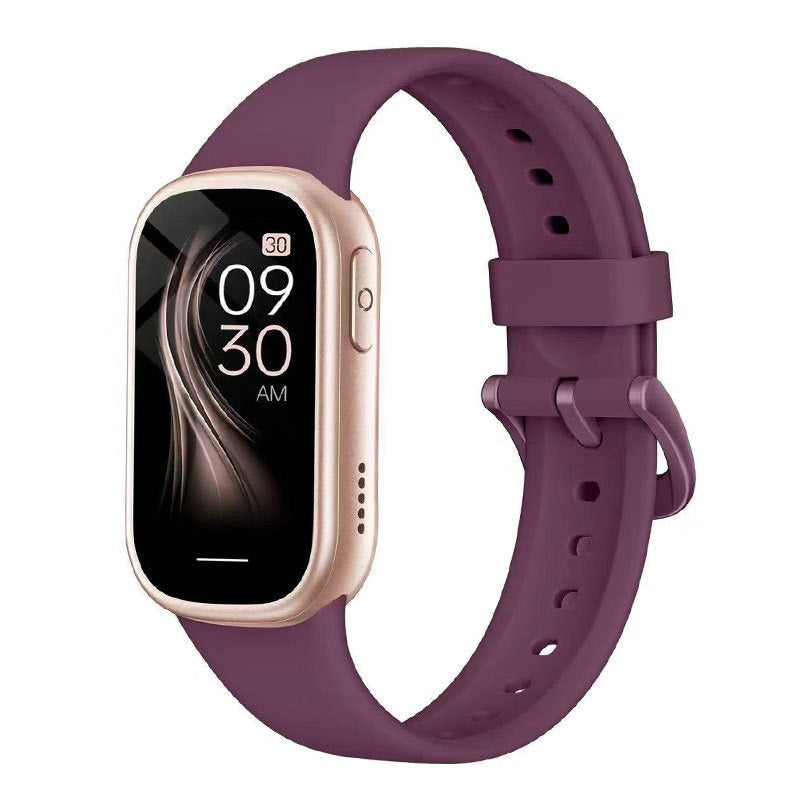 Stilfuldt unisex smartwatch med holdbar silikonerem, hurtig opladning og sundhedsfunktioner til daglig brug.