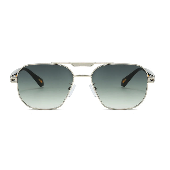 Metalliske unisex solbriller med UV400 & anti-refleks glas. Stilrent til sommerrejser.