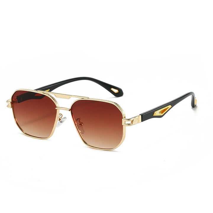 Stilrene metalliske unisex solbriller. UV400 beskyttelse & anti-refleks for rejser.