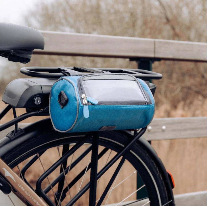 Unisex styrtaske med robust design og touchscreen til GPS-brug under cykling.