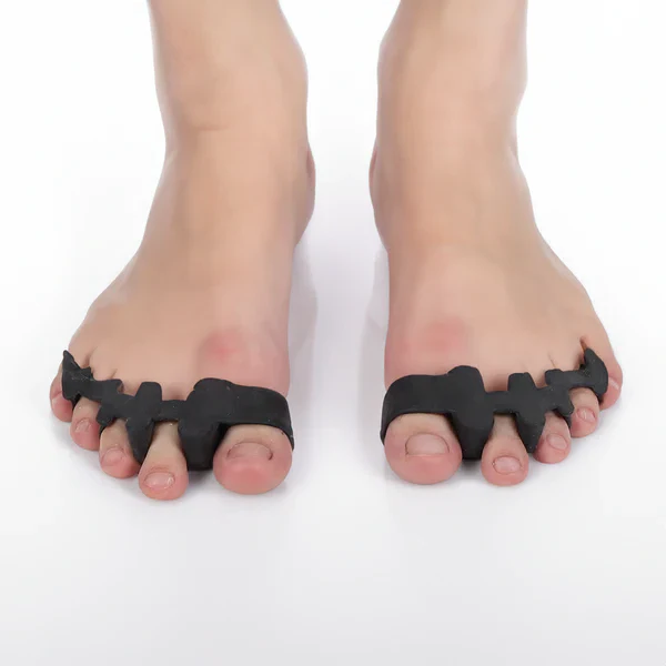 Unisex tåseparatorer i gel for øjeblikkelig komfort og naturlig tåjustering. Ideel til fodpleje.