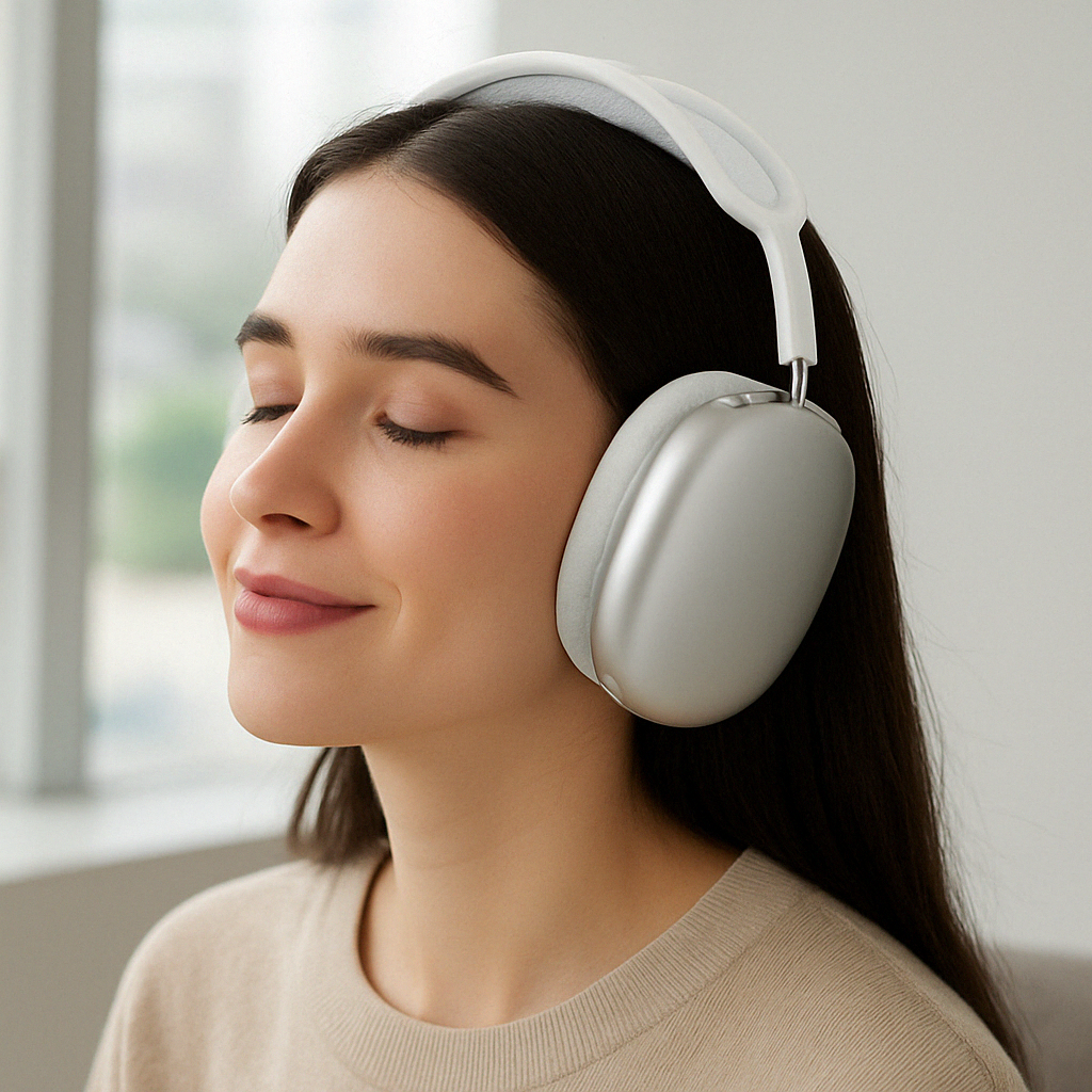 Unisex over-ear hovedtelefoner med justerbar pasform. Bluetooth og støjreduktion for suveræn lydoplevelse.