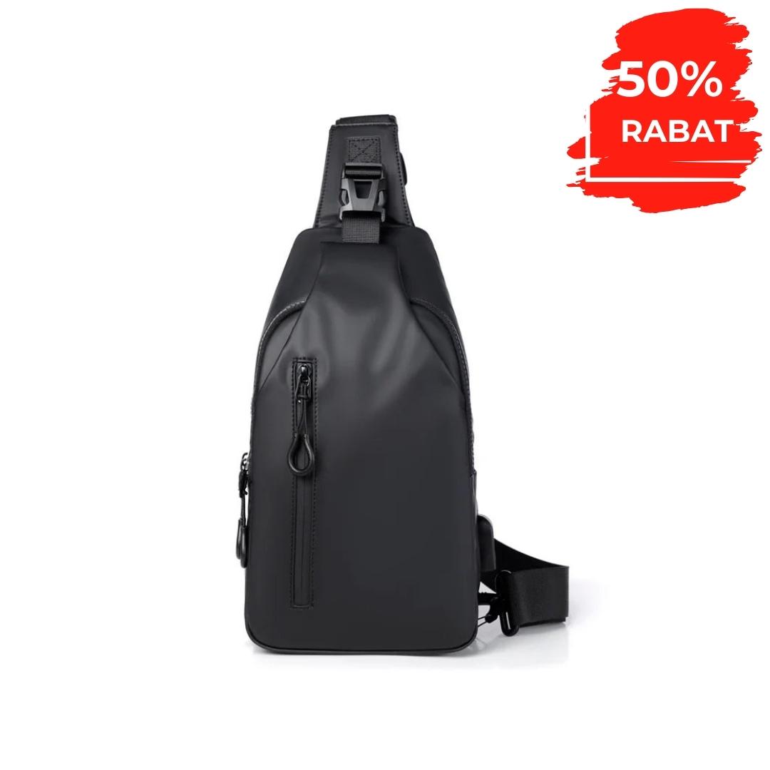 Elegant dametaske med USB-port og vandtæt materiale, ideel til byturen.