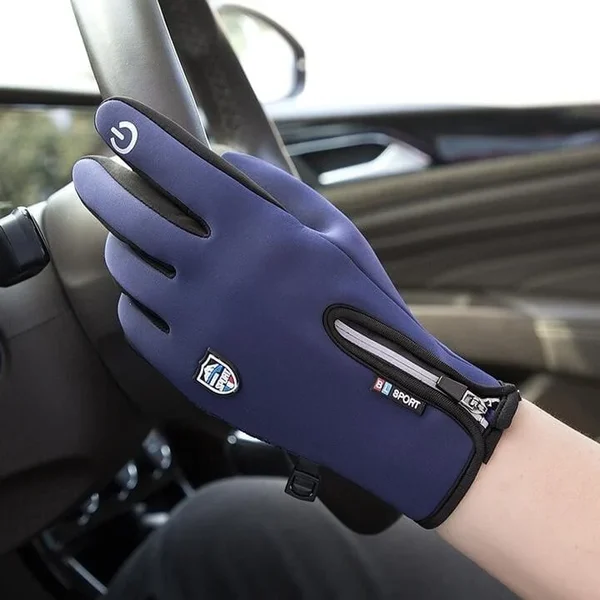 USB-opvarmede unisex handsker til skiløb & cykling. Varmende touchscreen handsker i sort til koldt vejr.
