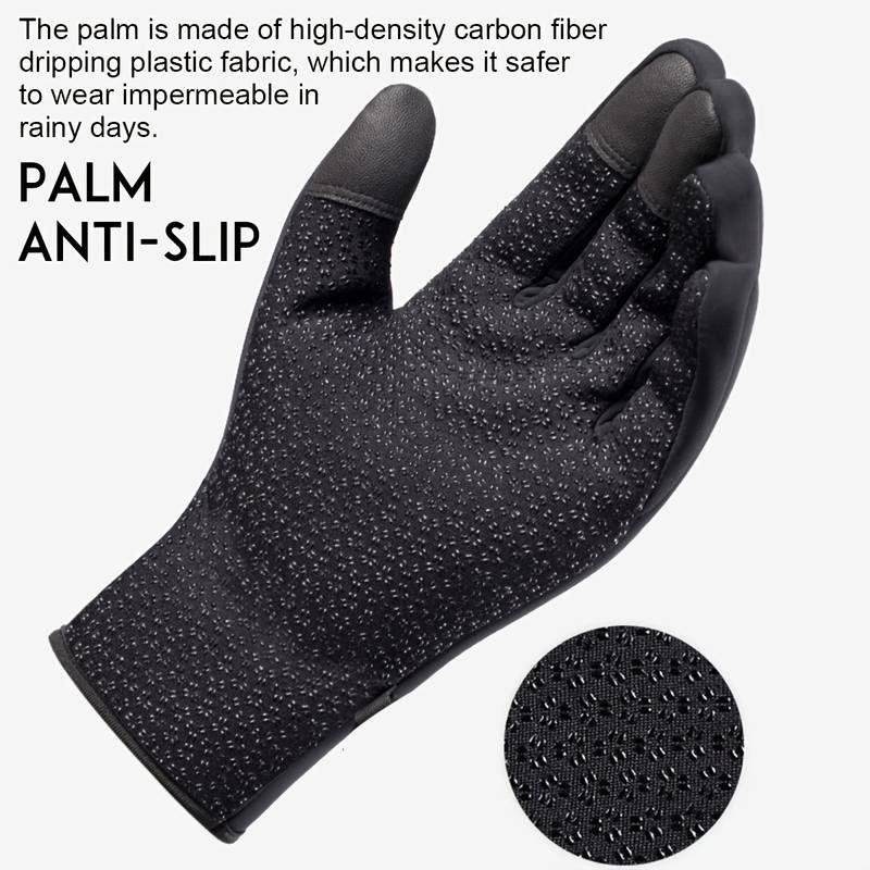 Varmende udendørshandsker, unisex, touchscreen. Perfekte til vandring & koldt vejr, vind- & vandafvisende.