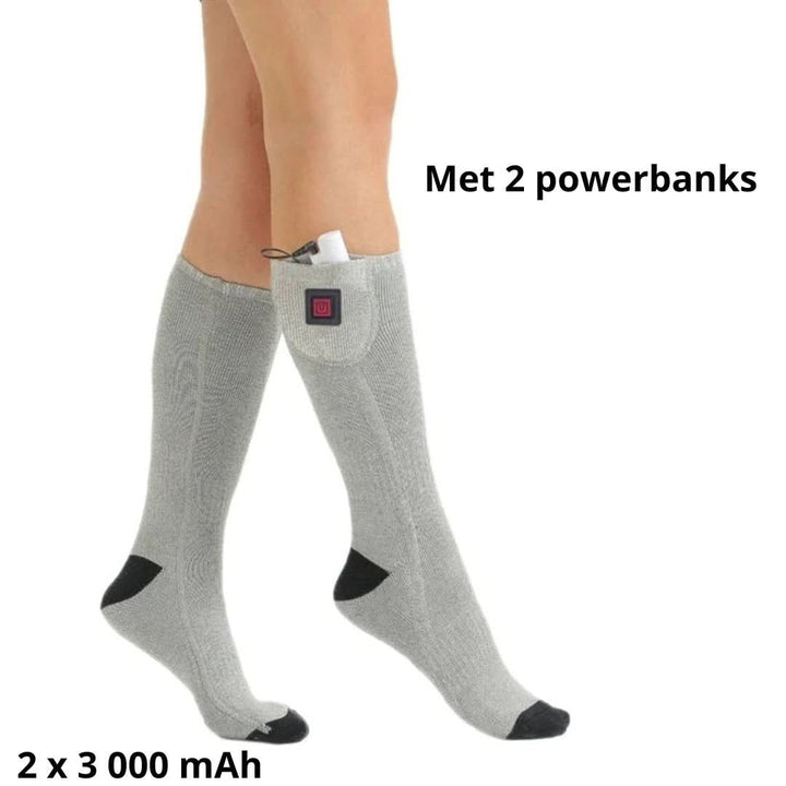 Unisex varmesokker. Justerbar temperatur holder fødderne varme i vinterkulden.