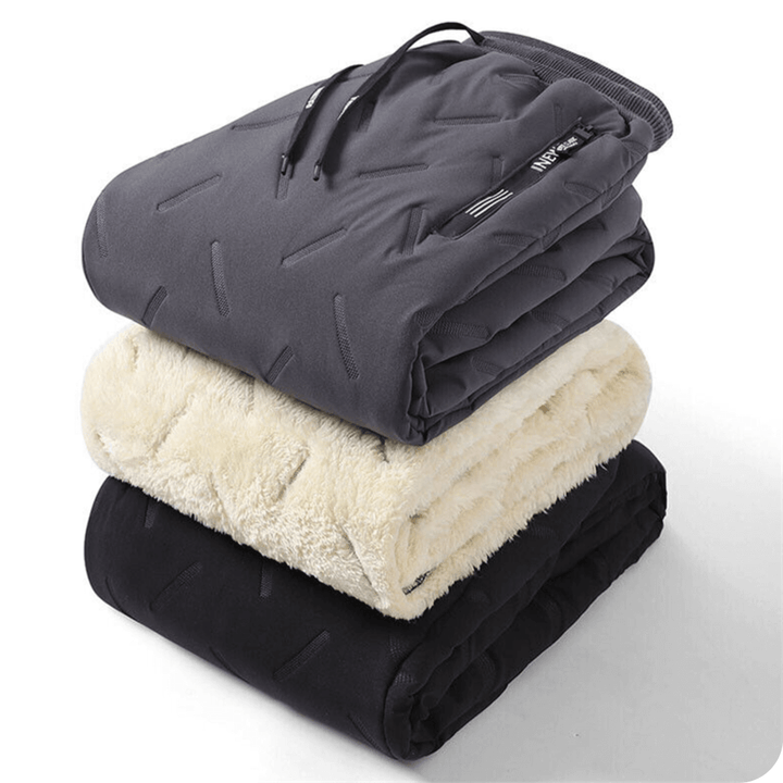 Komfortable unisex fleecebukser, vinterforede. Ideelle som fritidsbukser til mænd og kvinder.