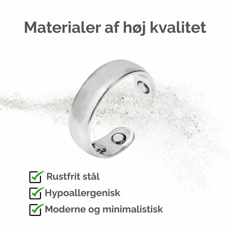 Unisex sundhedsring mod stress. Lindrer spændinger & fremmer ro med akupressur.
