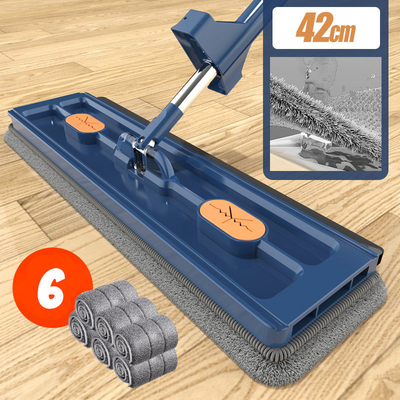 Alsidig universal drejemoppe, perfekt til træ, fliser, laminat og linoleum med mikrofiber.