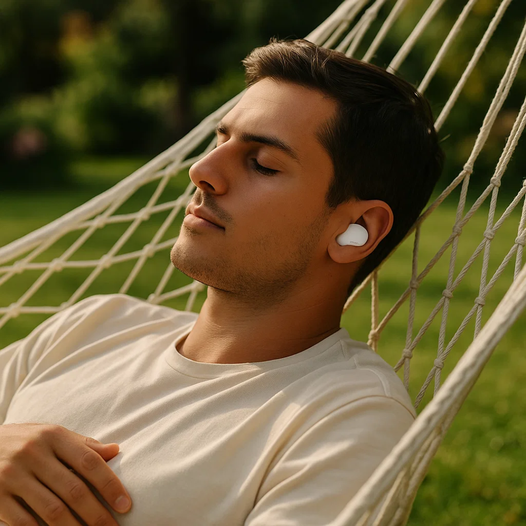 Kompakte Bluetooth søvnhøretelefoner, der føles usynlige. Ideel til komfort under søvn.