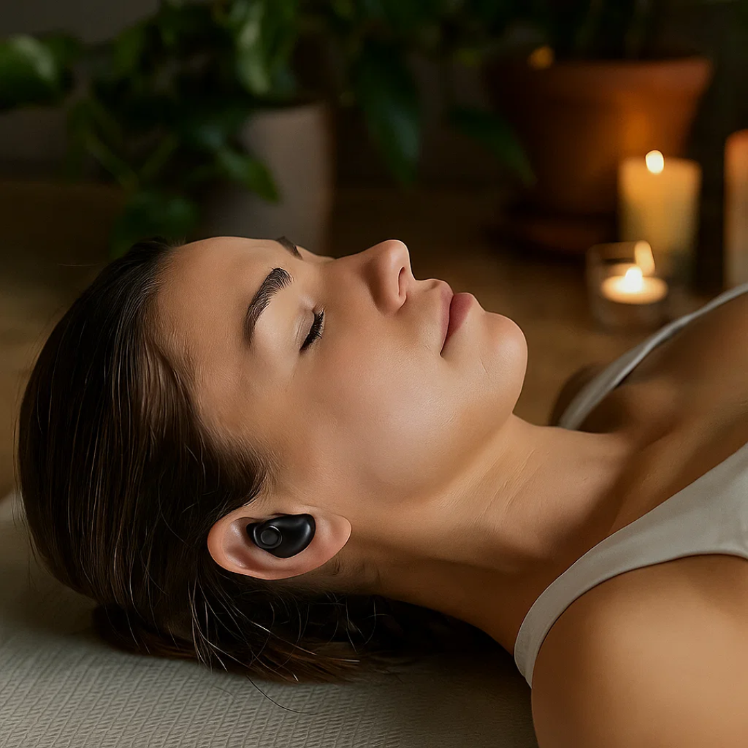 Bluetooth headset til nattesøvn. Små, komfortable og trådløse søvnhøretelefoner.