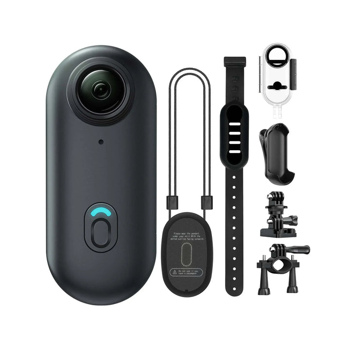 360° magnetisk mini-kamera. Vandtæt 4K actionkamera med WiFi, ideelt til sport, vlogging og udendørs brug.
