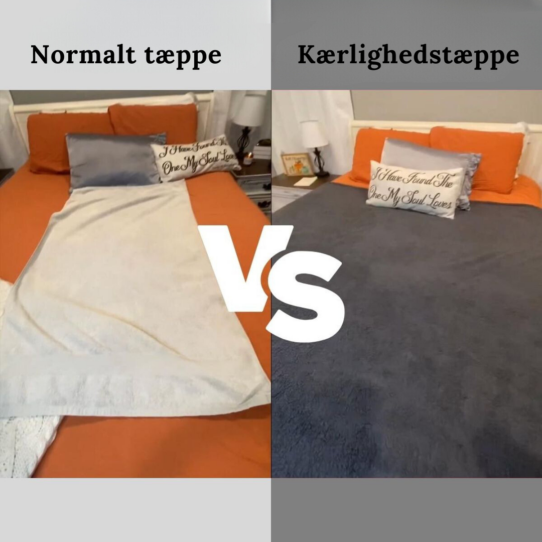 Slidstærkt PuddleProof tæppe i tekstil, ideelt som sengetæppe eller til sofaen. Vandtæt & unisex.
