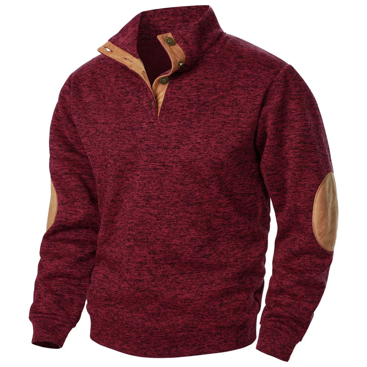 Herre strik, en klassisk og varm langærmet sweater til efterårs- og vintermode.